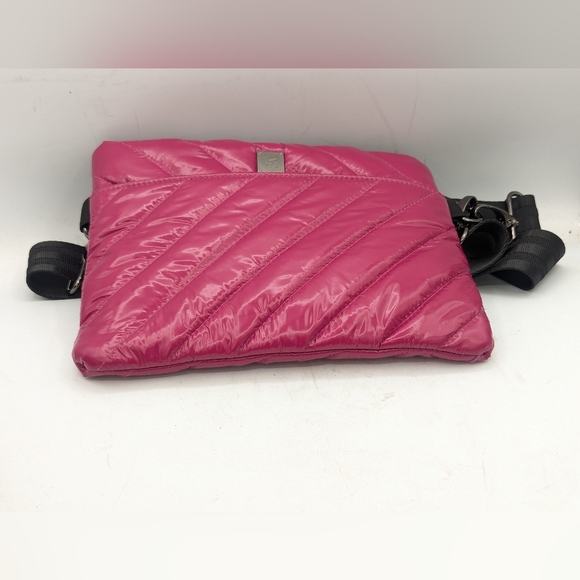 THINK ROYLN Handbags - Think Royln Downtown Crossbody Bag Glossy Fuchsia Pink Quilted Puffer Purse